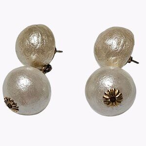 Retro Faux Pearl Drop Earrings Beaded Elegant 50s 60s Fashion Jewelry Women